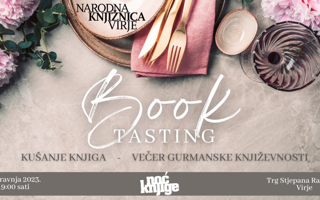 BOOK TASTING – kušanje knjiga