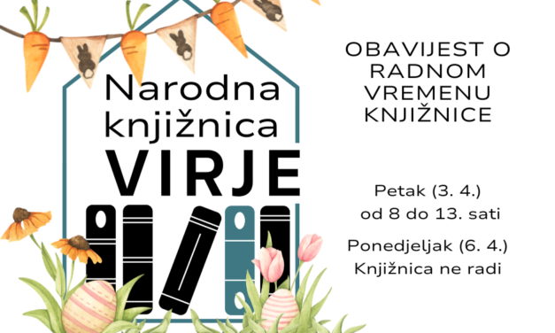 Obavijest o izmjeni radnog vremena